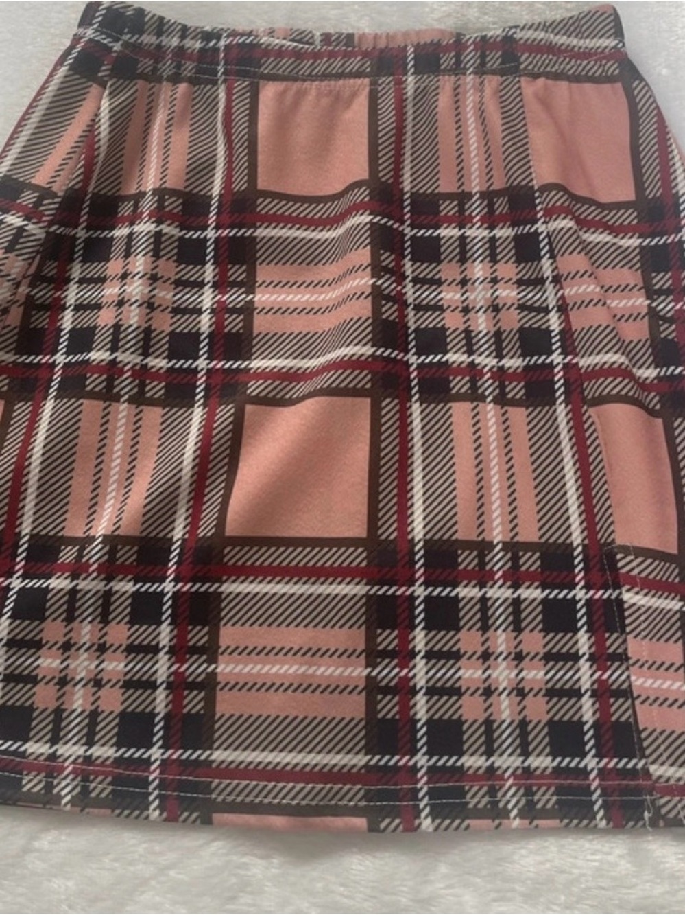 SHEIN  Plaid Mini Skirt